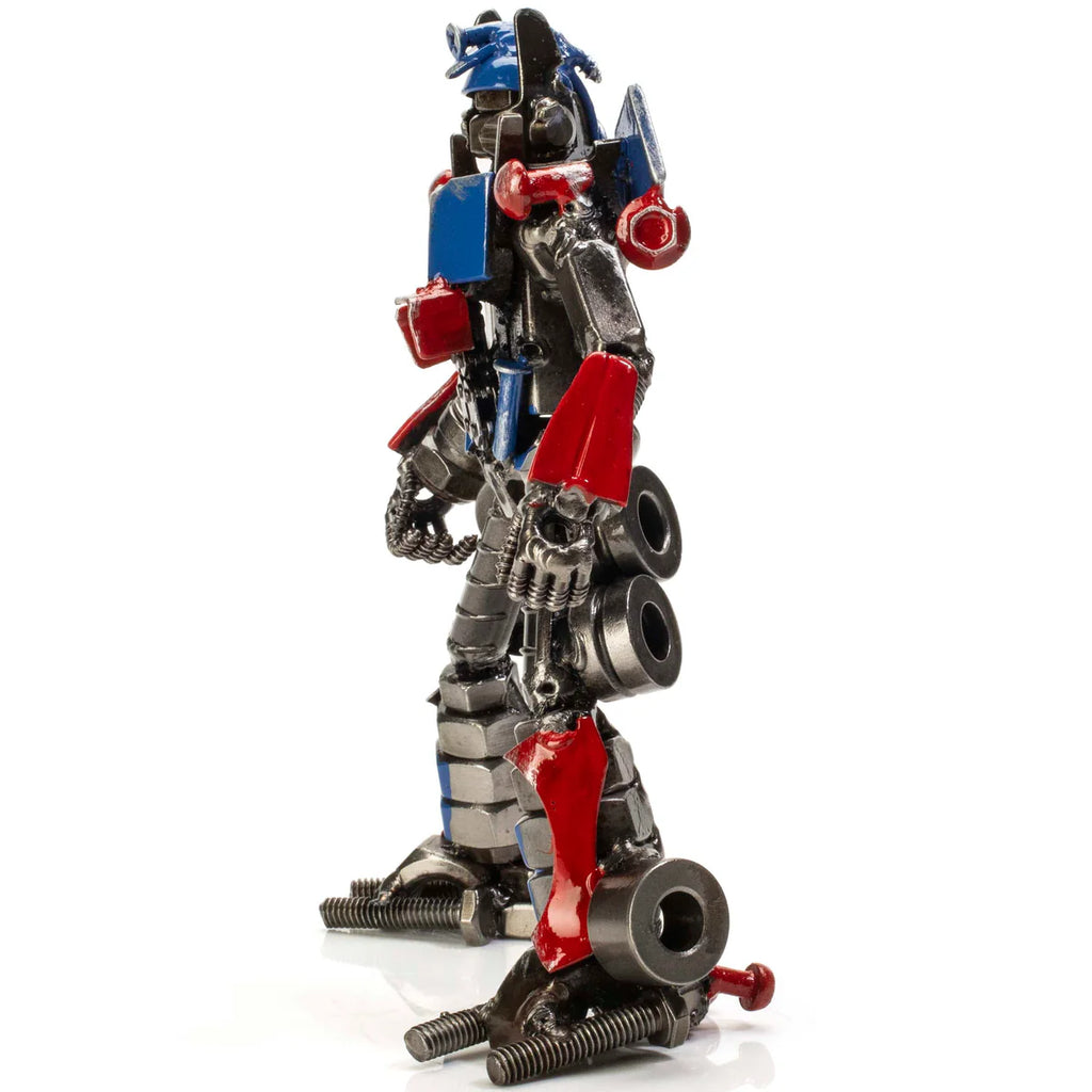 7" Optimus Prime Inspired Recycled Metal Sculpture