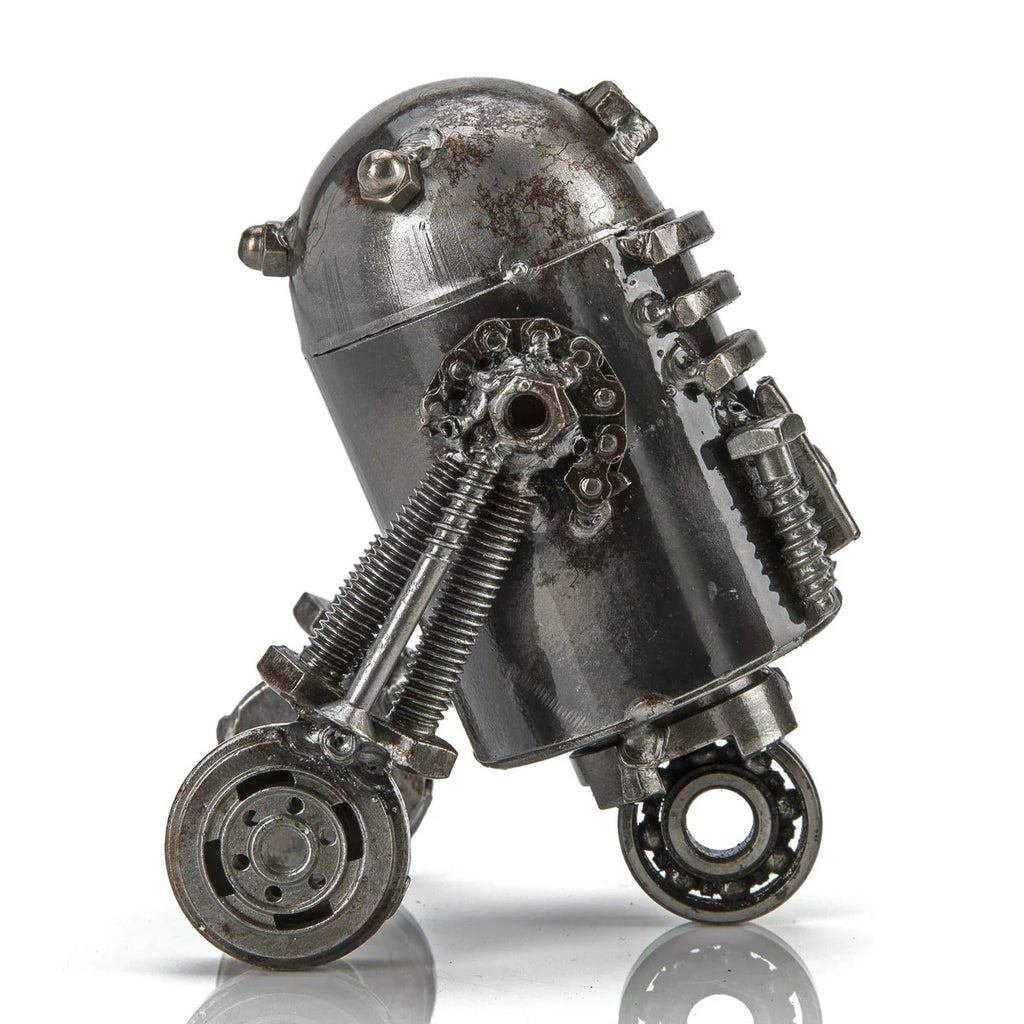 R2D2 Inspired Recycled Metal Sculpture