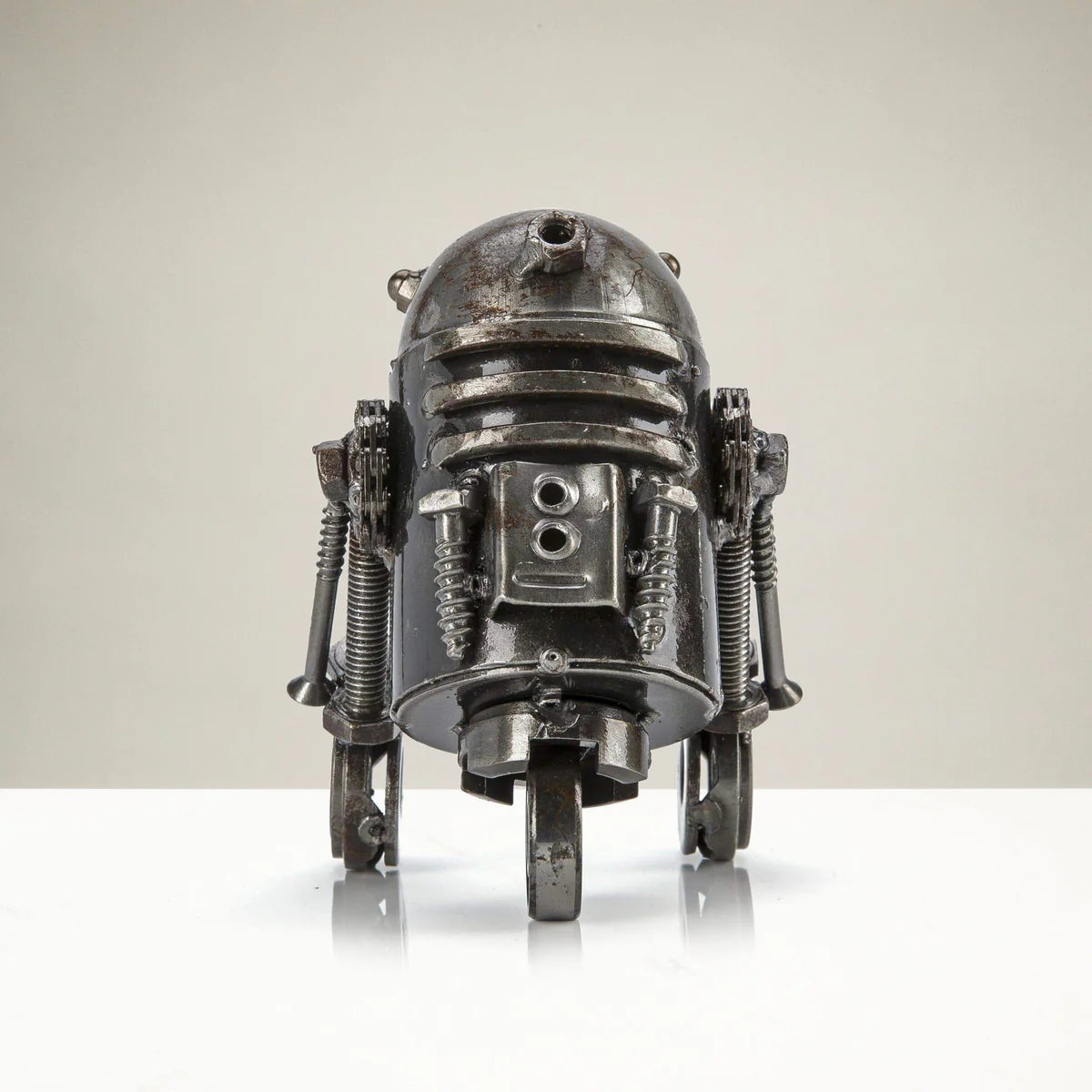R2D2 Inspired Recycled Metal Sculpture