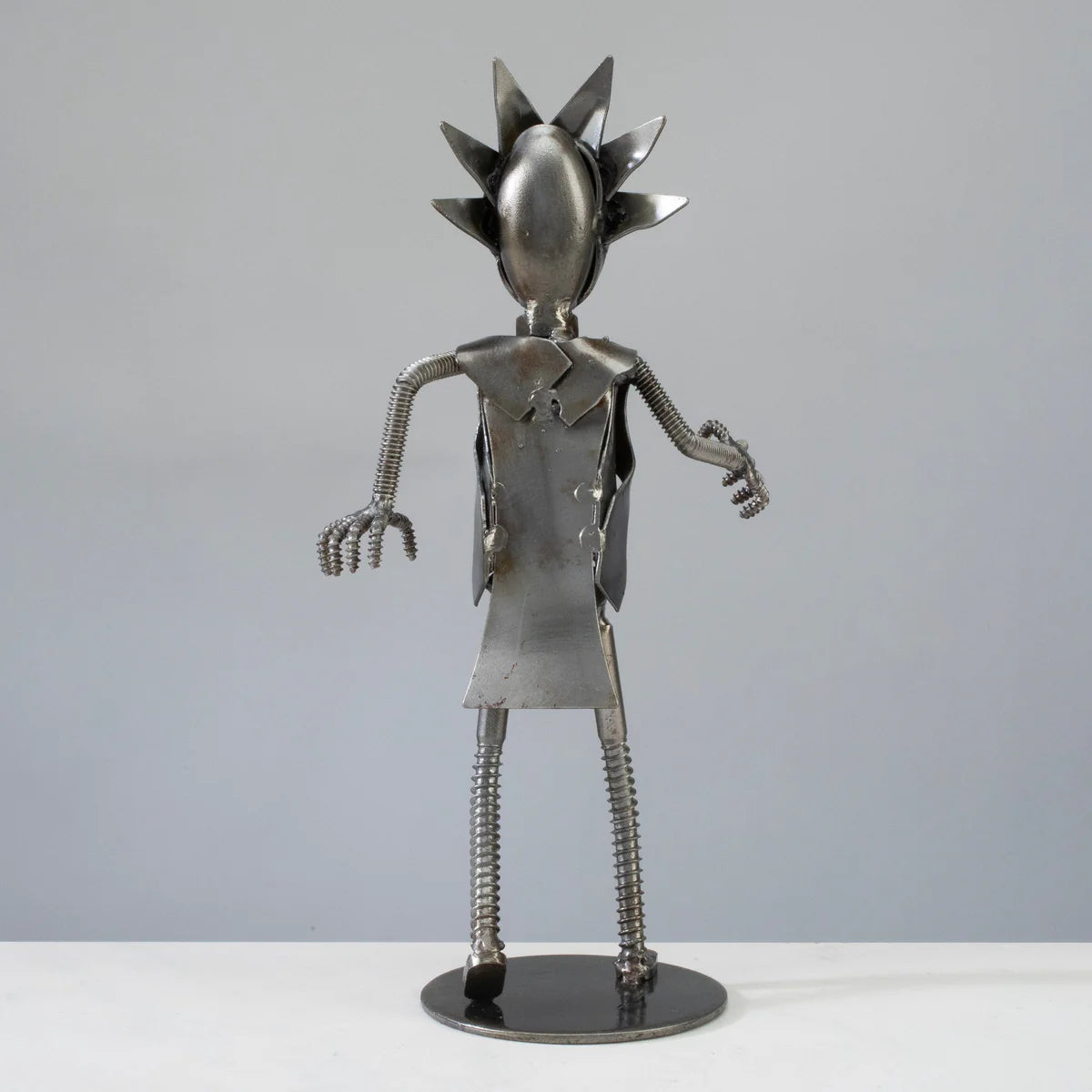 Rick & Morty Inspired Recycled Metal Sculpture