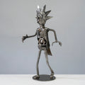 Rick & Morty Inspired Recycled Metal Sculpture