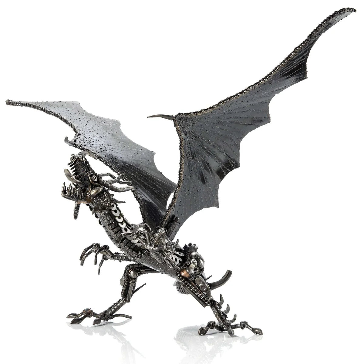 Dragon Recycled Metal Art Sculpture