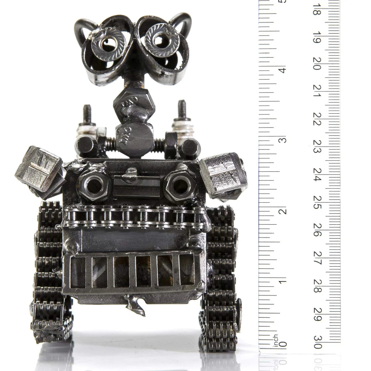 Wall-E Inspired Recycled Metal Sculpture