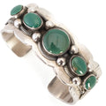 Leon Martinez Royston Turquoise Navajo sterling silver cuff