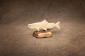 Small salmon carving